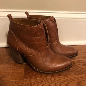 Lucky brand leather booties